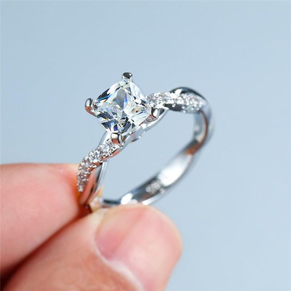 wedding rings classic female white square crystal ring vintage silver color love for women charm zircon infinity engagement, Slivery;golden
wedding rings classic female white square crystal ring vintage silver color love for women charm zircon infinity engagement, Slivery;golden