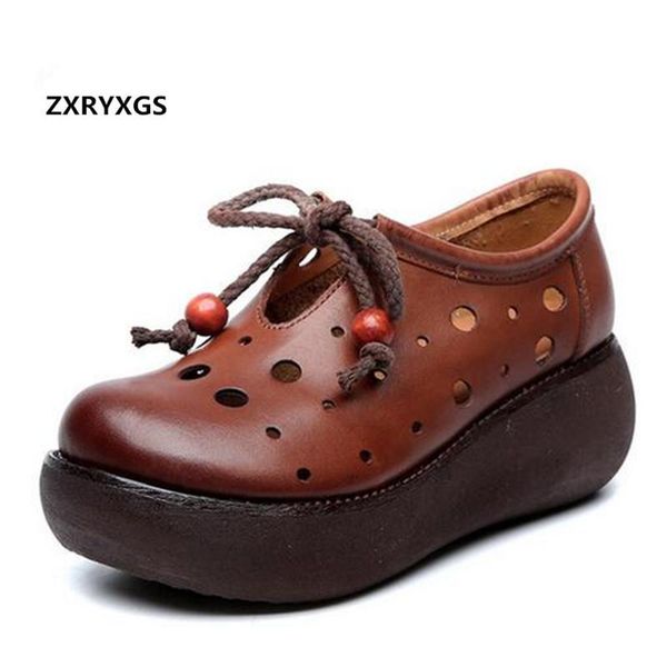 dress shoes 2021 spring summer hollow soft cowhide leather woman increase wedges high heels sandals fashion casual women, Black
dress shoes 2021 spring summer hollow soft cowhide leather woman increase wedges high heels sandals fashion casual women, Black