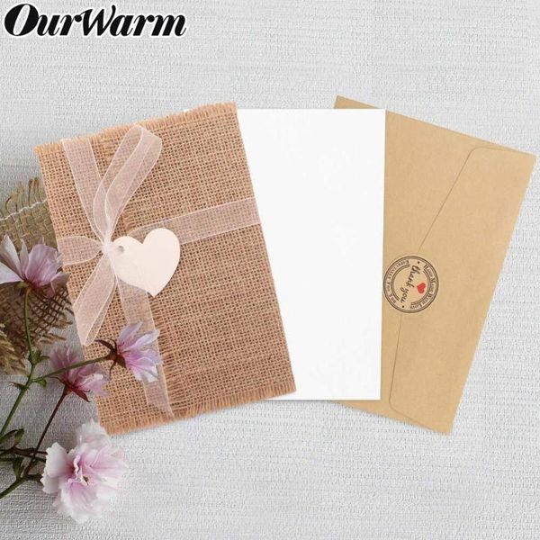 greeting cards ourwarm 30pcs burlap wedding invitations decoration ribbon envelope blank paper baptism diy party supplies
greeting cards ourwarm 30pcs burlap wedding invitations decoration ribbon envelope blank paper baptism diy party supplies
