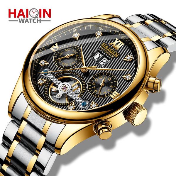 wristwatches haiqin automatic watch men business wristwatch 2021 tourbillon waterproof mechanical brand clock relogio masculino, Slivery;brown
wristwatches haiqin automatic watch men business wristwatch 2021 tourbillon waterproof mechanical brand clock relogio masculino, Slivery;brown