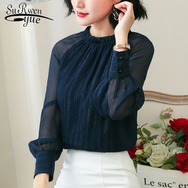 fashion women chiffon blouses casual o-neck long sleeve elegant clothing office lady 5400 50 210508, White
fashion women chiffon blouses casual o-neck long sleeve elegant clothing office lady 5400 50 210508, White
