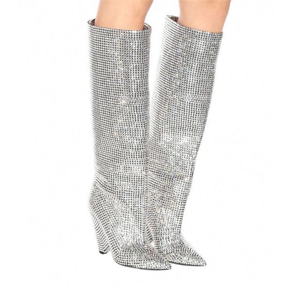 boots autumn/winter 2021 silver rhinestone high heel fashion pointy nightclub walk over the knee stars europe women's, Black
boots autumn/winter 2021 silver rhinestone high heel fashion pointy nightclub walk over the knee stars europe women's, Black