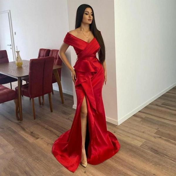 party dresses red satin side split prom off shoulder with sashes evening gowns ruched sweep train cocktail wears, White;black
party dresses red satin side split prom off shoulder with sashes evening gowns ruched sweep train cocktail wears, White;black