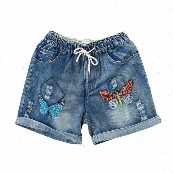 vintage embroidery butterfly holes cotton womens jeans denim shorts summer casual loose plus size xxl, Blue
vintage embroidery butterfly holes cotton womens jeans denim shorts summer casual loose plus size xxl, Blue