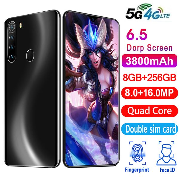 6.5-inch smartphone 5g network function 8+256g memory support expansion, games, bluetooth, wifi,