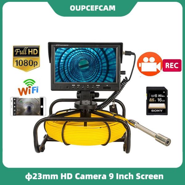 cameras 9inch hd screen 23mm 1080p camera drain sewer pipe inspection endoscope system dvr 5mm fiberglass cable wiif sport wp9604a
cameras 9inch hd screen 23mm 1080p camera drain sewer pipe inspection endoscope system dvr 5mm fiberglass cable wiif sport wp9604a