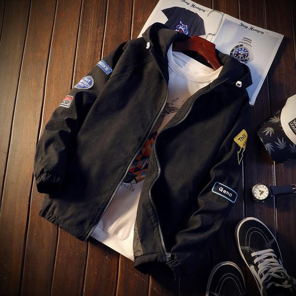 men's jackets yuwaijiaren spring autumn jacket men fashion casual teenager outwear youth streetwear coat hooded m-5xl, Black;brown
men's jackets yuwaijiaren spring autumn jacket men fashion casual teenager outwear youth streetwear coat hooded m-5xl, Black;brown