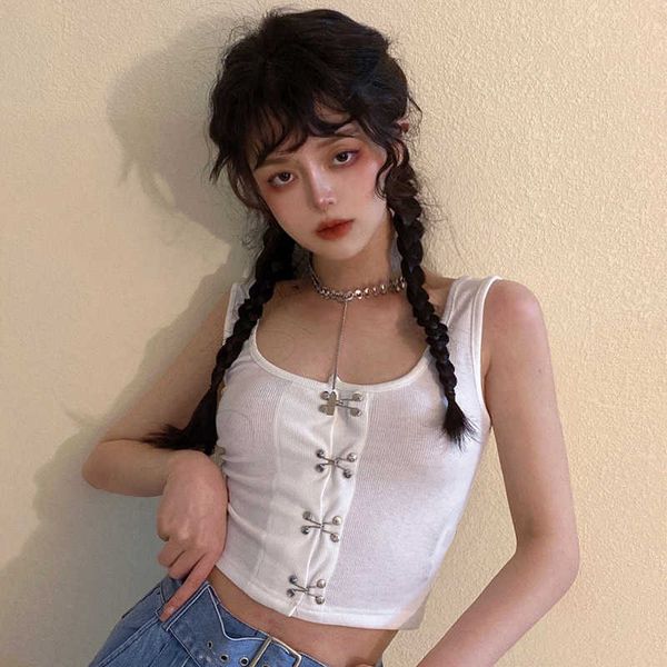 summer women's camisole u-collar hook-style pit stripe short umbilical slim slimming knit solid color tank 210527, White
summer women's camisole u-collar hook-style pit stripe short umbilical slim slimming knit solid color tank 210527, White