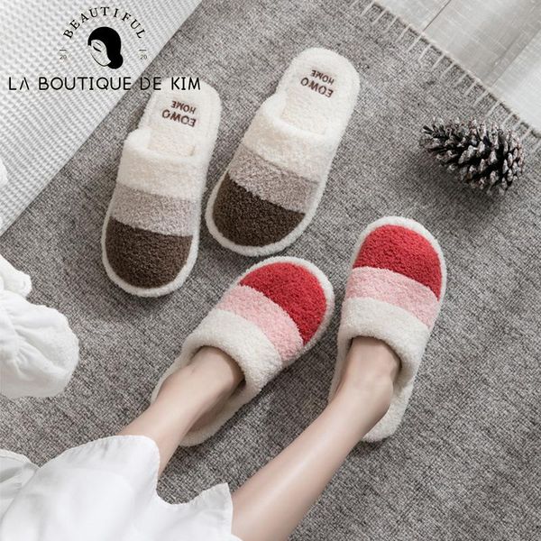 women winter slippers warm house lady couple shoes flast, Black
women winter slippers warm house lady couple shoes flast, Black