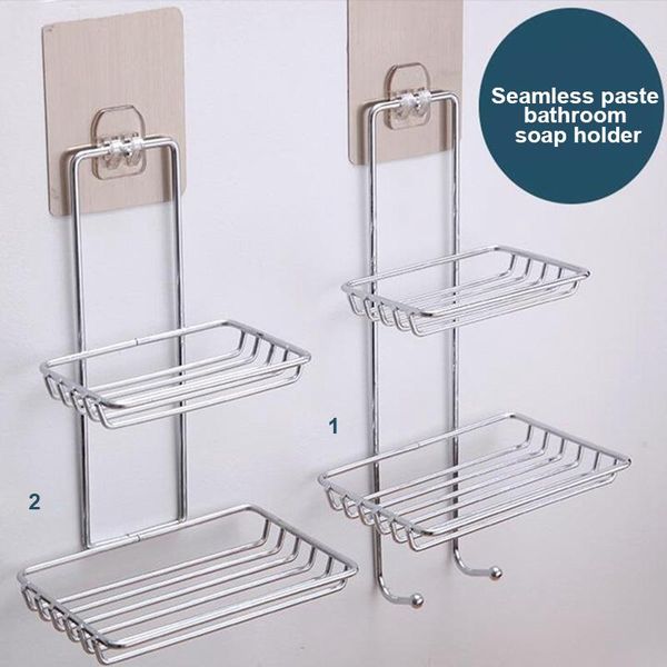soap dishes adhesive stainless steel holder wall-mounted double layers storage rack for bathroom kitchen c66
soap dishes adhesive stainless steel holder wall-mounted double layers storage rack for bathroom kitchen c66