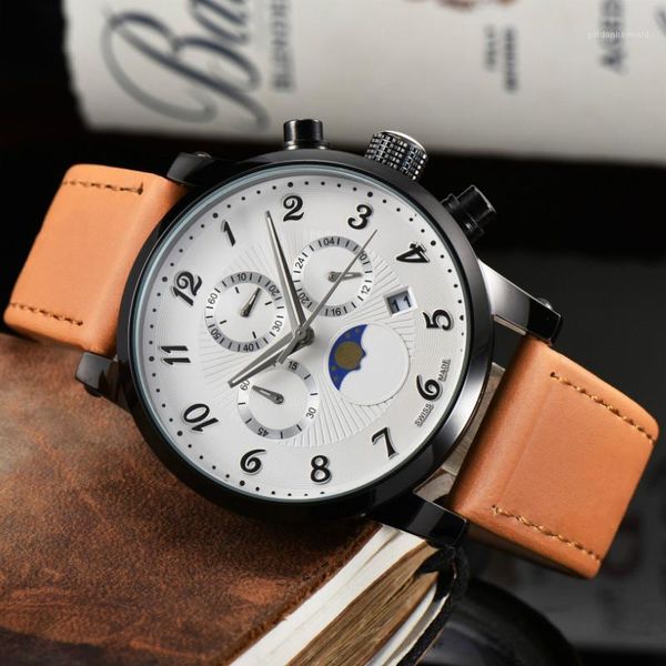 men watches luxury brand male watch leather belt quartz relogio masculino + wristwatches, Slivery;brown
men watches luxury brand male watch leather belt quartz relogio masculino + wristwatches, Slivery;brown