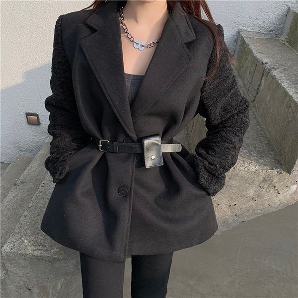 vintage chic sauce released woolen jackets 2021 spring thick warm lasso-up female sleeve long solid blend jacket, Black;brown
vintage chic sauce released woolen jackets 2021 spring thick warm lasso-up female sleeve long solid blend jacket, Black;brown