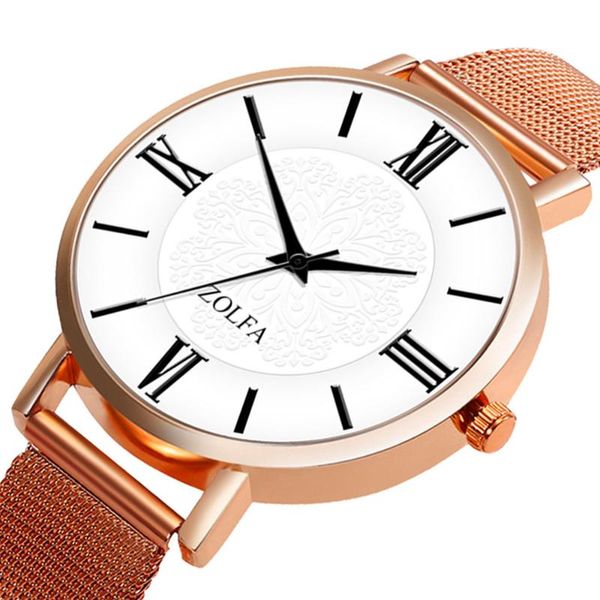 wristwatches montre femme modern fashion rose gold quartz watch women mesh stainless steel bracelet casual wrist for woman, Slivery;brown
wristwatches montre femme modern fashion rose gold quartz watch women mesh stainless steel bracelet casual wrist for woman, Slivery;brown