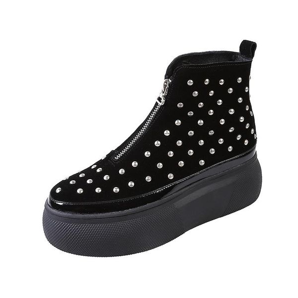 boots rivet velvet night club party shoes woman short autumn winter ladies thick bottom black round head
boots rivet velvet night club party shoes woman short autumn winter ladies thick bottom black round head
