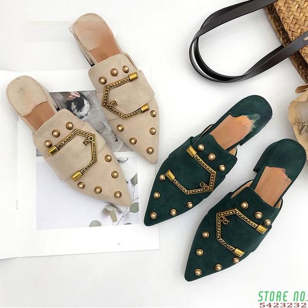 slippers brand shoes women 2021 pointed toe mules buckle house block heel slides plus size 35-41, Black
slippers brand shoes women 2021 pointed toe mules buckle house block heel slides plus size 35-41, Black