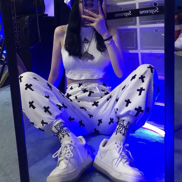 running pants women fashion print baggy high waist jogging style vintage streetwear female loose length elastic trousers wide sports, Black;blue
running pants women fashion print baggy high waist jogging style vintage streetwear female loose length elastic trousers wide sports, Black;blue