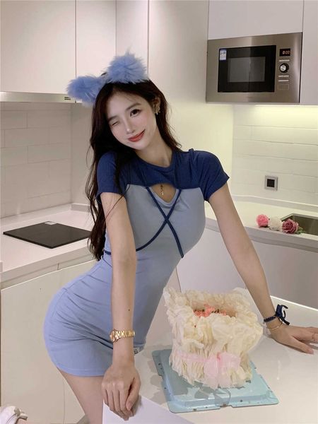 fashion summer temperament short skirt korean slim cross bandage buttocks drs, Black
fashion summer temperament short skirt korean slim cross bandage buttocks drs, Black