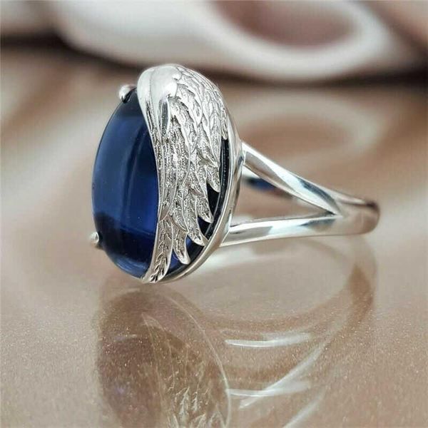 wedding rings fashion women vintage blue ring men engagement size 5-10, Slivery;golden
wedding rings fashion women vintage blue ring men engagement size 5-10, Slivery;golden