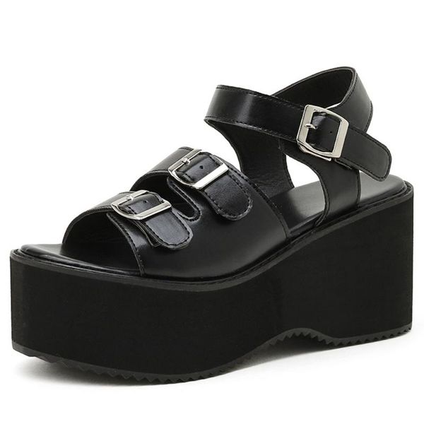 female sandals black buckle strap peep toe platform women wedges leisure casual trendy shoes woman
female sandals black buckle strap peep toe platform women wedges leisure casual trendy shoes woman