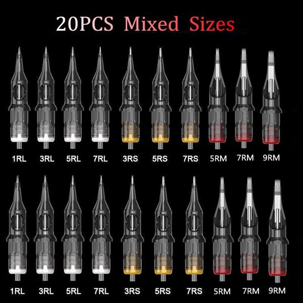 tattoo needles 10/20/30pcs original mixed cartridge needle rl rs rm disposable sterilized safety for grips
tattoo needles 10/20/30pcs original mixed cartridge needle rl rs rm disposable sterilized safety for grips