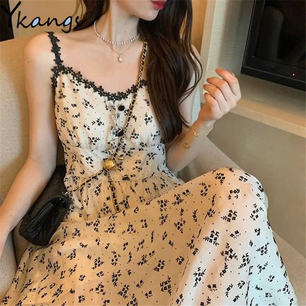vintage sleeveless dress women y2k french floral lovely spaghetti strap femme strap tank dress loose summer chic girl sundress 210619, Black;gray
vintage sleeveless dress women y2k french floral lovely spaghetti strap femme strap tank dress loose summer chic girl sundress 210619, Black;gray