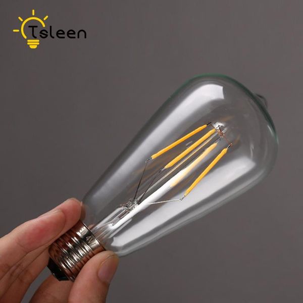 bulbs led ampul+ 1pc e27 4/8/12/16w gold/transperent white retro edison filament cob led bulb vintage ball light st64 lamps
bulbs led ampul+ 1pc e27 4/8/12/16w gold/transperent white retro edison filament cob led bulb vintage ball light st64 lamps
