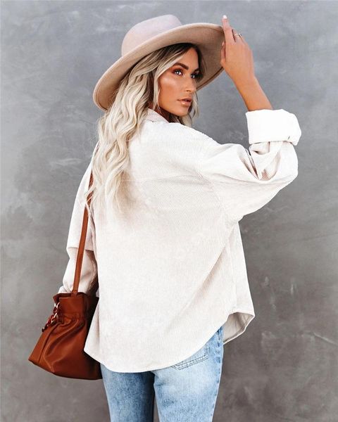 women's jackets fashion women oversized corduroy solid color long sleeve button shirt jacket1 wpjq, Black;brown
women's jackets fashion women oversized corduroy solid color long sleeve button shirt jacket1 wpjq, Black;brown