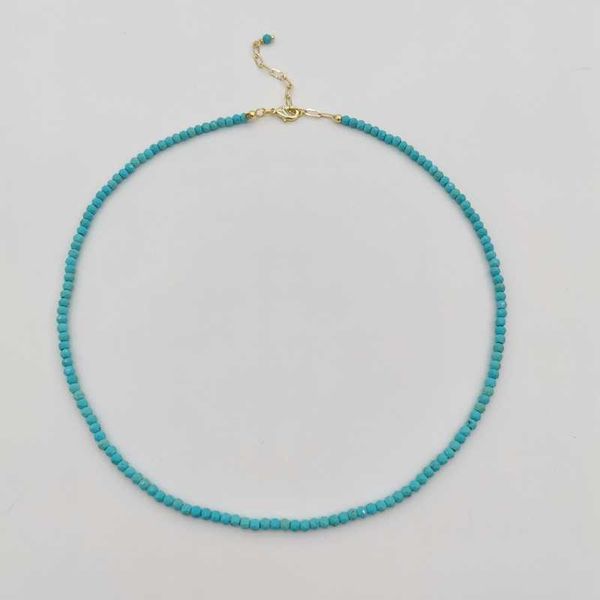 designer necklace faceted turquoise gemstones natural stones beaded 14k gold filled collier femme women unique vintage, Silver
designer necklace faceted turquoise gemstones natural stones beaded 14k gold filled collier femme women unique vintage, Silver