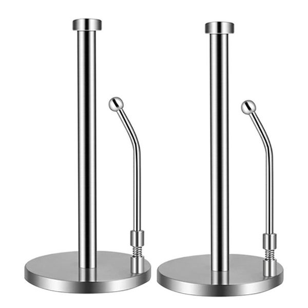 -2 pcs paper towel holder stainless steel standing tissue punch-toilet holders
-2 pcs paper towel holder stainless steel standing tissue punch-toilet holders