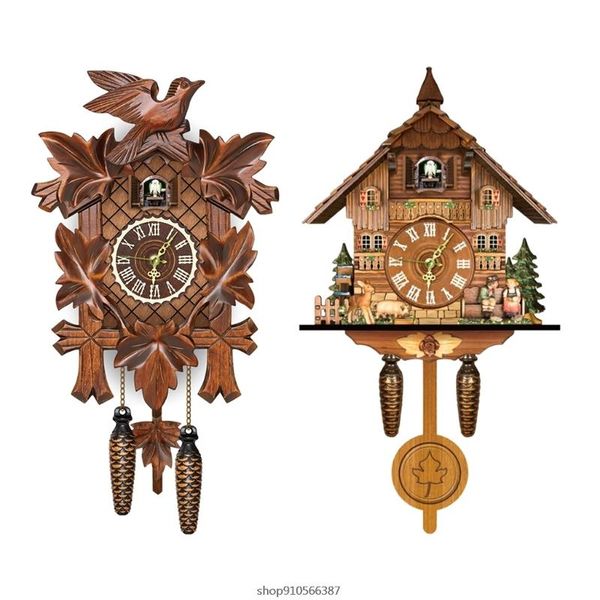 wall clocks wooden clock cuckoo antique pendulum hanging handcraft swing alarm watch home restaurant bedroom decoration m18 wholesales
wall clocks wooden clock cuckoo antique pendulum hanging handcraft swing alarm watch home restaurant bedroom decoration m18 wholesales