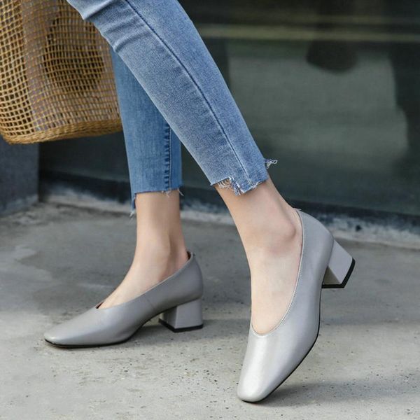 eshtonshero summer women's shoes woman pumps leather+pu block med heels square toe gray ladies wedding size 3-8 dress, Black
eshtonshero summer women's shoes woman pumps leather+pu block med heels square toe gray ladies wedding size 3-8 dress, Black