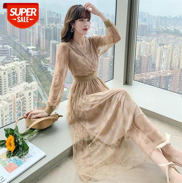 nut dress french retro ladies lace fashion women's temperament v-neck #y88d, Black;gray
nut dress french retro ladies lace fashion women's temperament v-neck #y88d, Black;gray