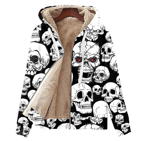 men's hoodies & sweatshirts thermal fleece jacket winter clothes 3d skull print women's heating long sleeves coat padded cardigan, Black
men's hoodies & sweatshirts thermal fleece jacket winter clothes 3d skull print women's heating long sleeves coat padded cardigan, Black