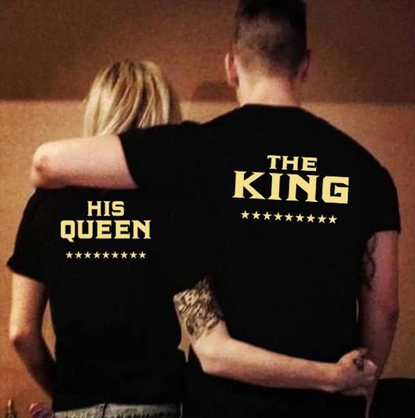the king his queen womens t shirts letter print lovers short sleeve o neck loose couple summer women man tee, White
the king his queen womens t shirts letter print lovers short sleeve o neck loose couple summer women man tee, White