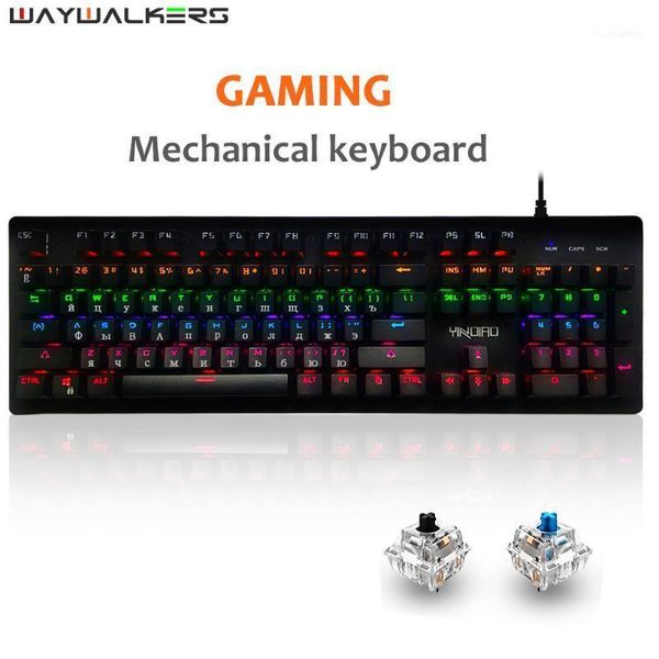 wired 104 key gaming mechanical keyboard led backlight black blue switch keyboards for gamer lapwaywalkers zk4 russian11
wired 104 key gaming mechanical keyboard led backlight black blue switch keyboards for gamer lapwaywalkers zk4 russian11