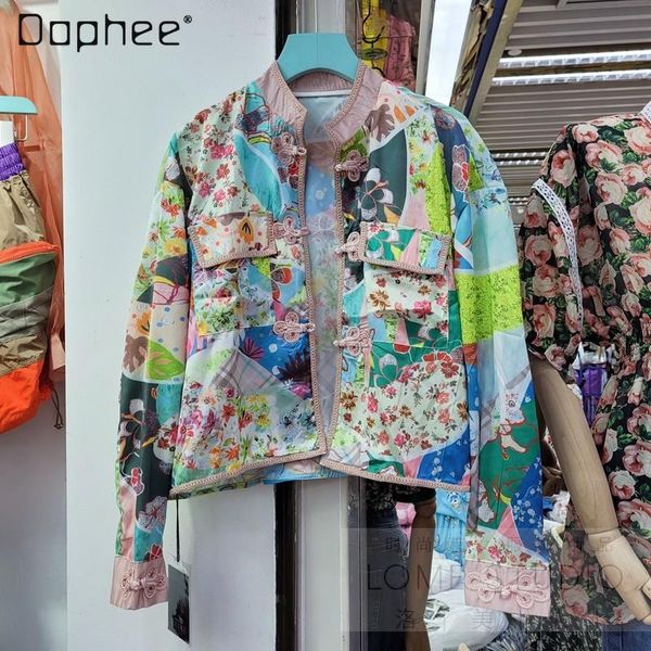women's jackets 2021 summer printed loose fashion buckle design thin sun protective clothes short cardigan coat women, Black;brown
women's jackets 2021 summer printed loose fashion buckle design thin sun protective clothes short cardigan coat women, Black;brown