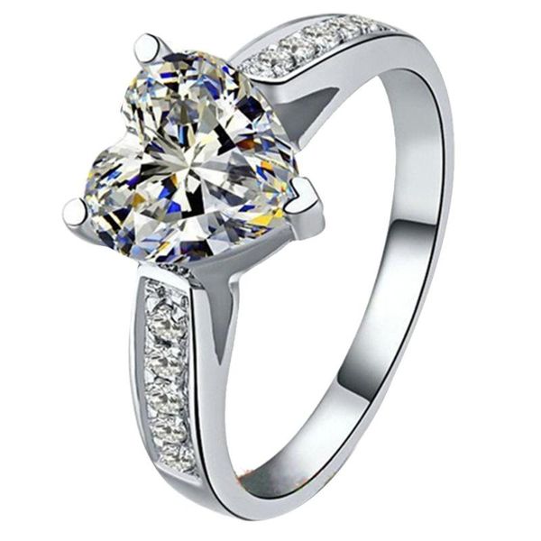cluster rings test positive love ring solid 18k white gold 2ct moissanite diamond heart authentic gorgeous jewelry women engagement, Golden;silver
cluster rings test positive love ring solid 18k white gold 2ct moissanite diamond heart authentic gorgeous jewelry women engagement, Golden;silver
