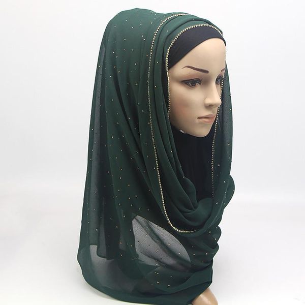 scarves 1 pcs fashion plain solid chiffon bandana foulard hijab muslim wraps luxury gold chains borders scarf women shawl, Blue;gray
scarves 1 pcs fashion plain solid chiffon bandana foulard hijab muslim wraps luxury gold chains borders scarf women shawl, Blue;gray