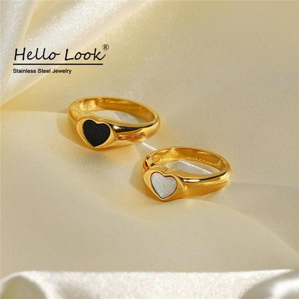 wedding rings hellolook fashion oil drop heart stainless steel black white shell ring finger jewelry size 6# 7# 8# high quality, Slivery;golden
wedding rings hellolook fashion oil drop heart stainless steel black white shell ring finger jewelry size 6# 7# 8# high quality, Slivery;golden