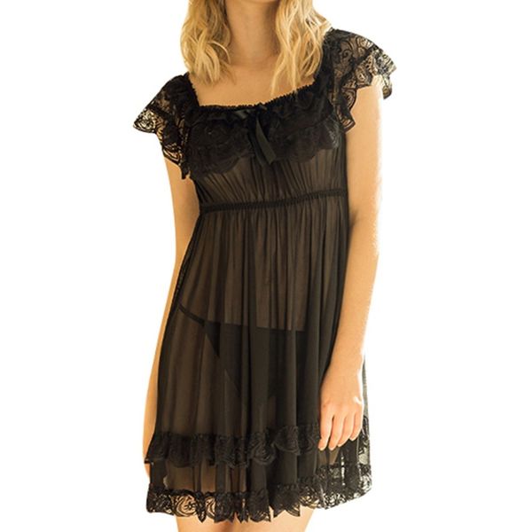 women's sleepwear plus size women nice lace lingerie fashion nightgown lady solid slash neck nightdress peignoir femme bb4 blif, Black;red
women's sleepwear plus size women nice lace lingerie fashion nightgown lady solid slash neck nightdress peignoir femme bb4 blif, Black;red