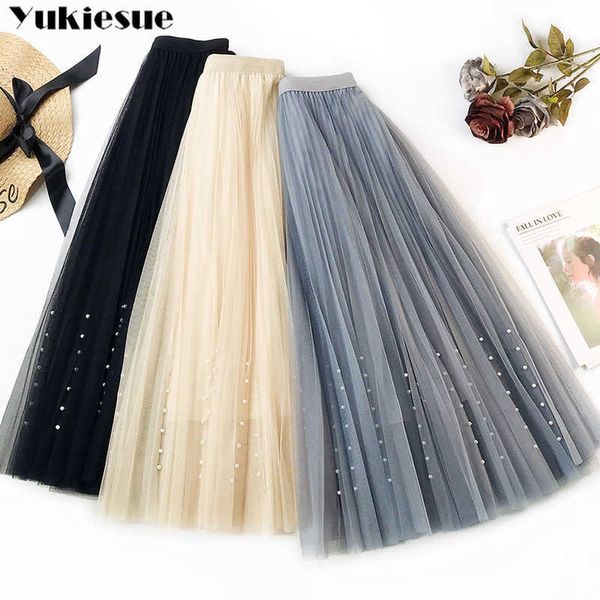 spring summer beading tulle skirt women pleated shiny tutu skirt a-line mesh midi female long elegant solid 210608, Black
spring summer beading tulle skirt women pleated shiny tutu skirt a-line mesh midi female long elegant solid 210608, Black