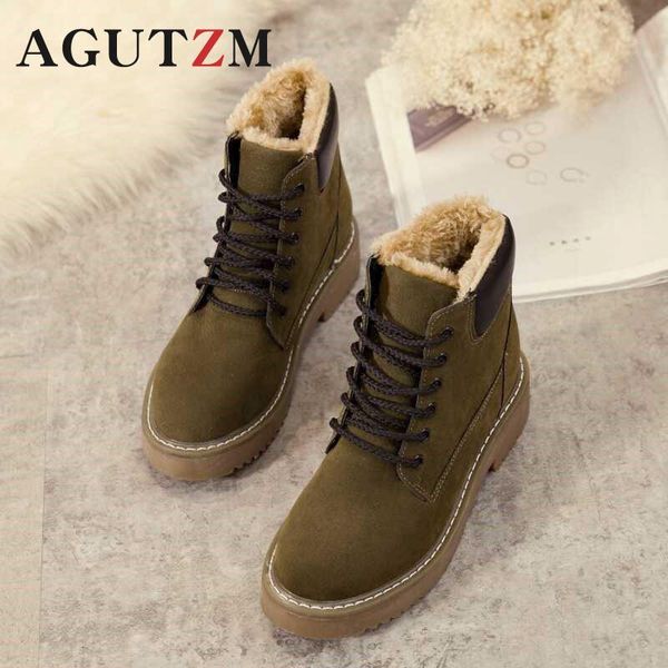 boots agutzm warm snow female shoes winter ankle heel round toe flat lace-up casual high fashion plus size 35-41, Black
boots agutzm warm snow female shoes winter ankle heel round toe flat lace-up casual high fashion plus size 35-41, Black
