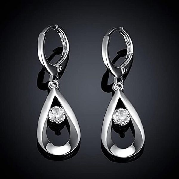 dangle & chandelier selling style fashion retro copper alloy water drop zircon ear stud earrings women simple jewelry, Silver
dangle & chandelier selling style fashion retro copper alloy water drop zircon ear stud earrings women simple jewelry, Silver
