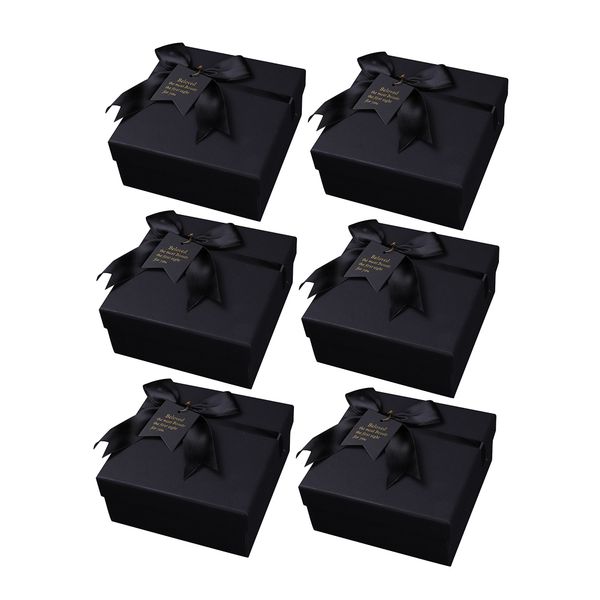 6pcs luxury bowknot wrapping dlicate paper chic gift package box for wedding valentines day (black), Pink;blue
6pcs luxury bowknot wrapping dlicate paper chic gift package box for wedding valentines day (black), Pink;blue
