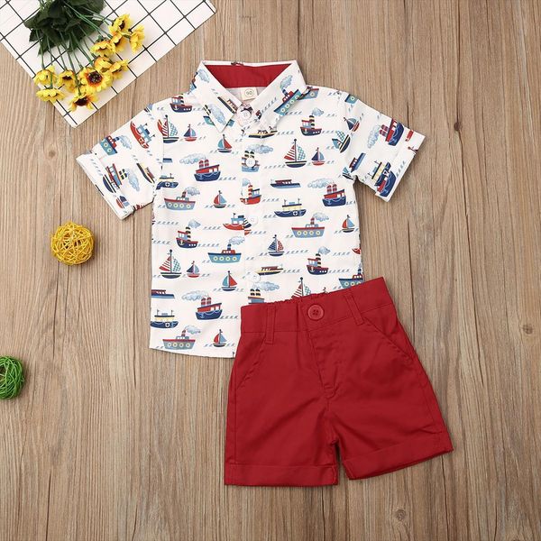 summer toddler baby boy clothes sailboat print short sleeve shirt pants 2pcs outfits formal, White
summer toddler baby boy clothes sailboat print short sleeve shirt pants 2pcs outfits formal, White
