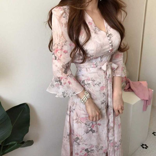 summer fashion women print midi chiffon dress slim elegant bandage party vestido 210529, Black;gray
summer fashion women print midi chiffon dress slim elegant bandage party vestido 210529, Black;gray