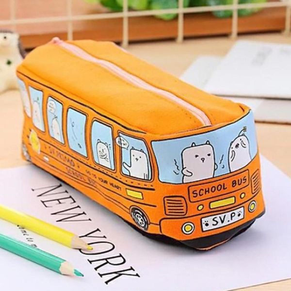 student pencil bag stationery cartoon bus shape canvas 19*6.5cm case storage d15 bags
student pencil bag stationery cartoon bus shape canvas 19*6.5cm case storage d15 bags