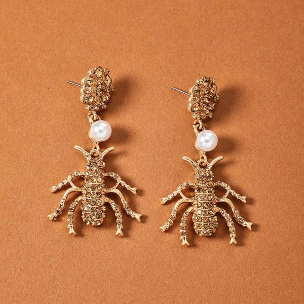 dangle & chandelier alloy earring pearl earrings insect flowers full personality all-match creativity young girl fashion, Silver
dangle & chandelier alloy earring pearl earrings insect flowers full personality all-match creativity young girl fashion, Silver
