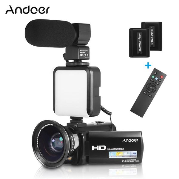 camcorders andoer hdv-201lm 3inch screen 1080p fhd digital video camera fotografica camcorder 4mp 16x zoom+rechargeable battery set
camcorders andoer hdv-201lm 3inch screen 1080p fhd digital video camera fotografica camcorder 4mp 16x zoom+rechargeable battery set