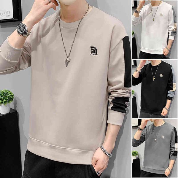 autumn 2021 new men's long sve casual fashion korean youth round neck loose color matching printed sweater for men, Black
autumn 2021 new men's long sve casual fashion korean youth round neck loose color matching printed sweater for men, Black